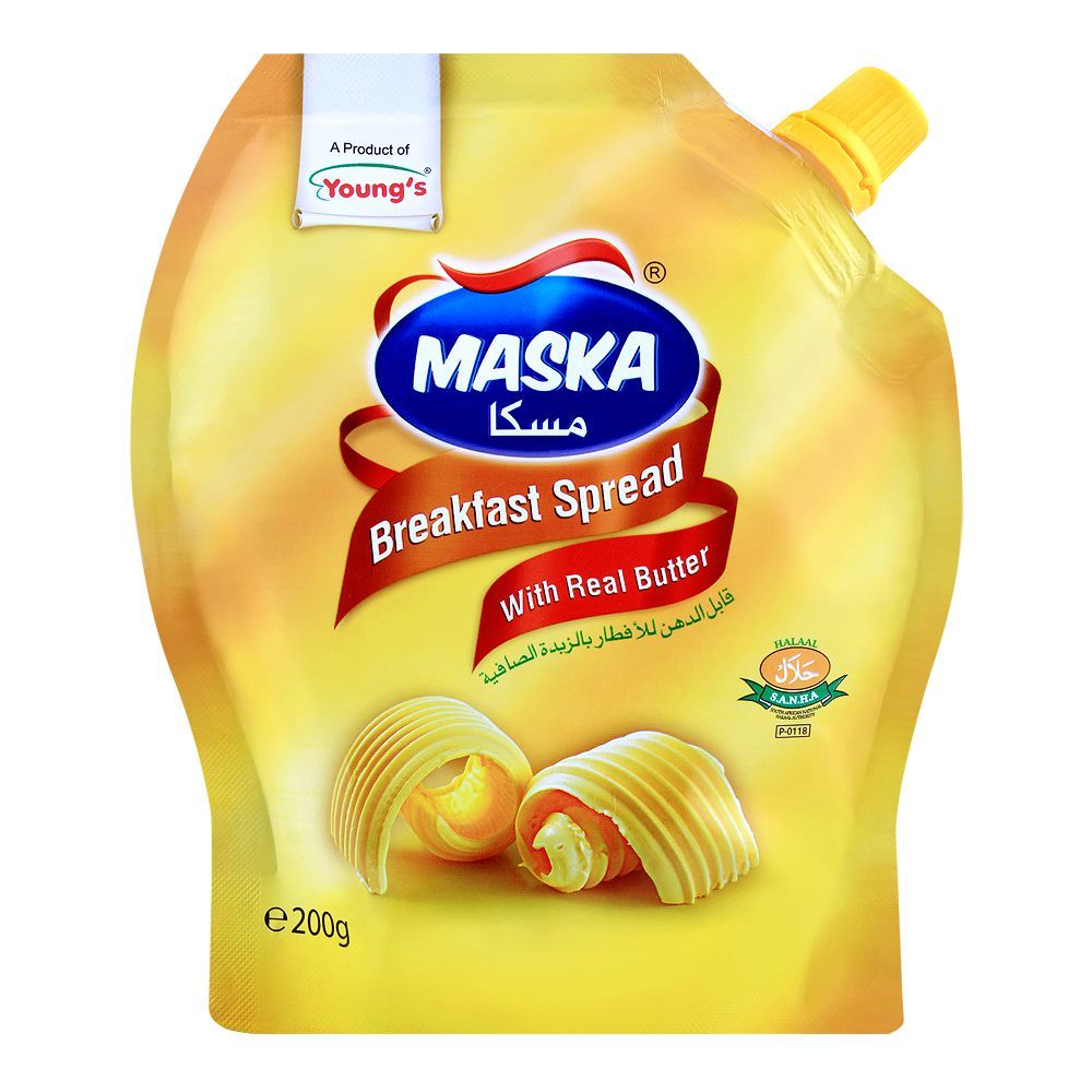 Young's Maska Breakfast Spread, With Real Butter, 200g - Main Image
