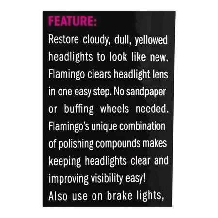 Flamingo Car Headlight Restorer, 300ml - Image 4