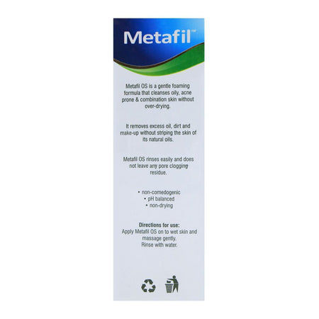 Metafil OS Oily Skin Cleanser, For Acne-Prone and Oily Skin, 100ml - Image 3