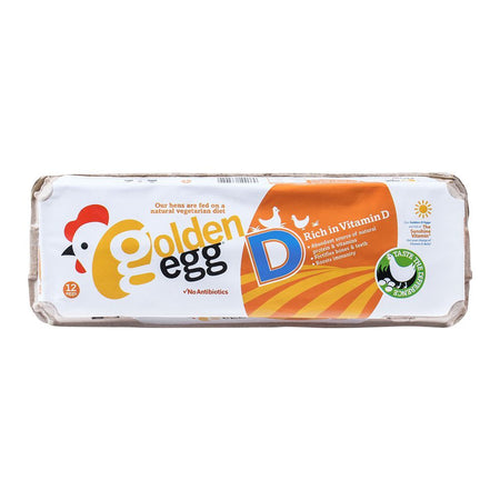 Golden Egg Rich in Vitamin-D Eggs, 12-Pack - Main Image
