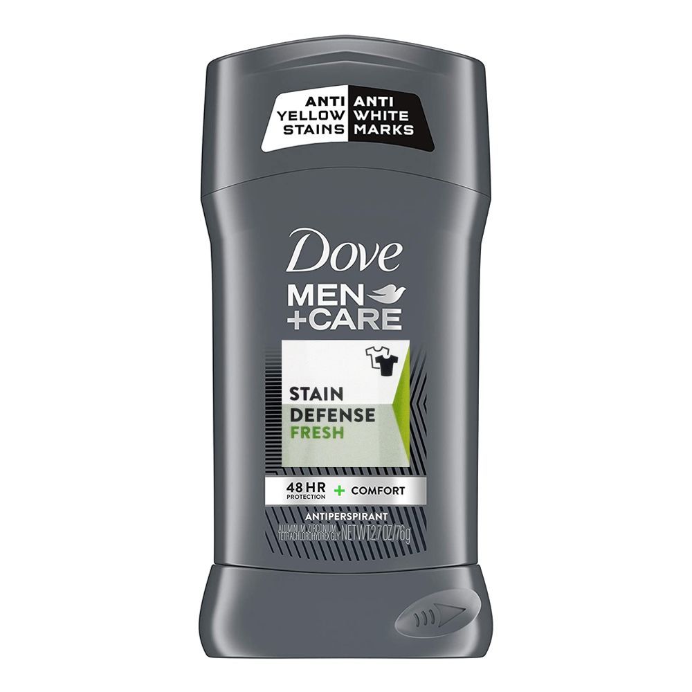 Dove Men+Care Stain Defense 48H Fresh Antiperspirant Deodorant Stick, 76g - Main Image