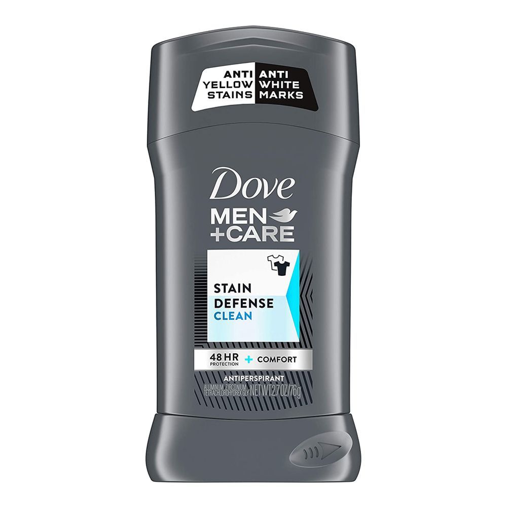 Dove Men+Care Stain Defense 48J Clean Antiperspirant Deodorant Stick, 76g - Main Image