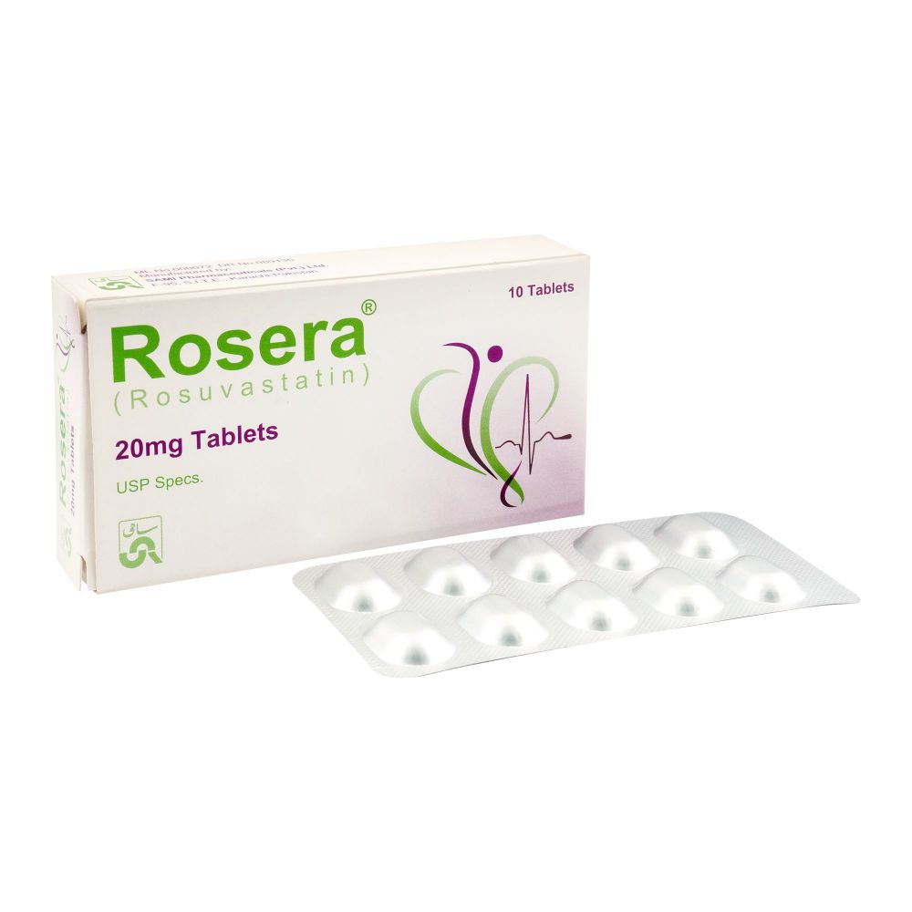 Sami Pharmaceuticals Rosera Tablet, 20mg, 10-Pack - Main Image