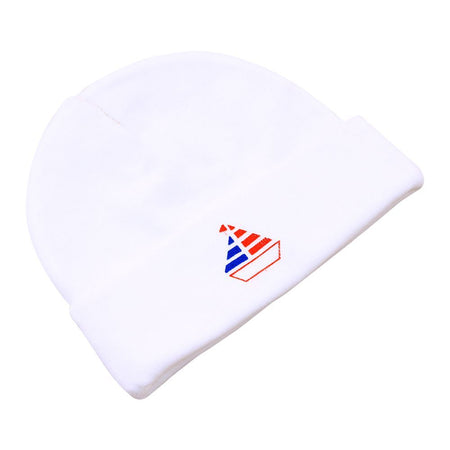 Twin Baby Round Cap, White - Image 2