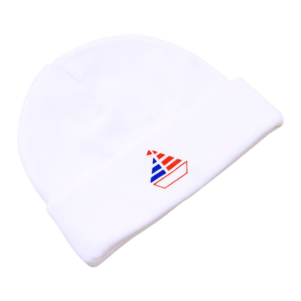 Twin Baby Round Cap, White - Image 2