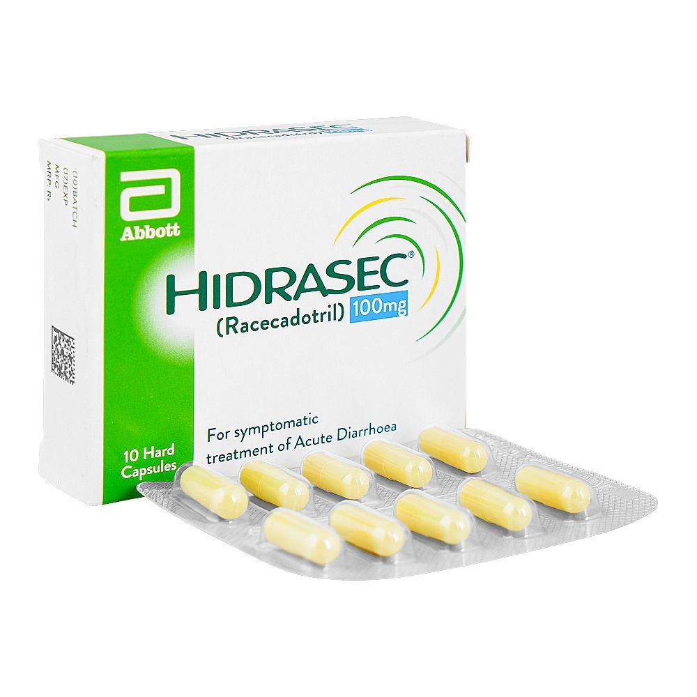 Hidrasec Capsules, 100mg Box (10 Capsules) - Main Image