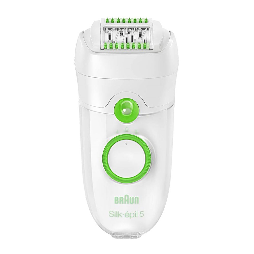 Braun Silk Epil 5 Legs, Body & Face Epilator, White/Green, 5580 - Main Image