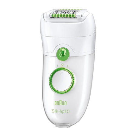 Braun Silk Epil 5 Legs, Body & Face Epilator, White/Green, 5580 - Image 2