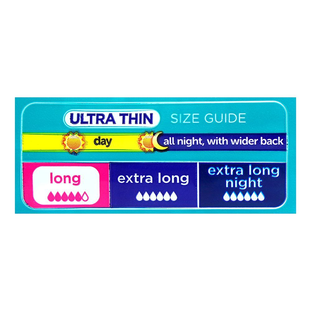 Always 3in1 Herbal Freshness Ultra Thin Long Pads, 16-Value Pack - Image 5