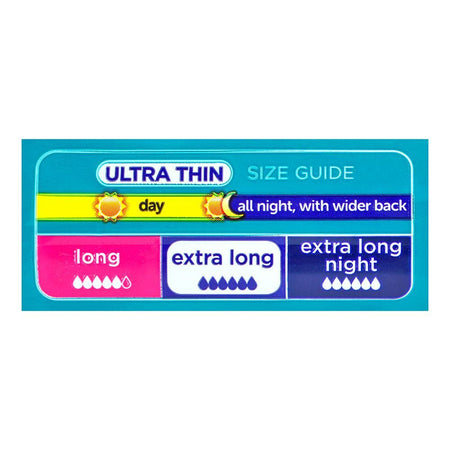 Always 3in1 Herbal Freshness Ultra Thin Extra Long Pads, 14-Value Pack - Image 5
