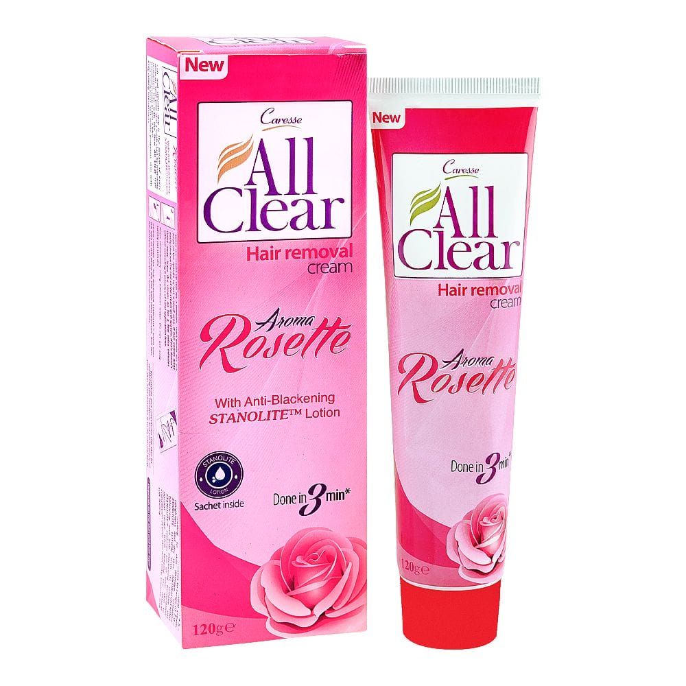 Caresse All Clear Aroma Rosette Hair Removal Cream, 120g - Main Image