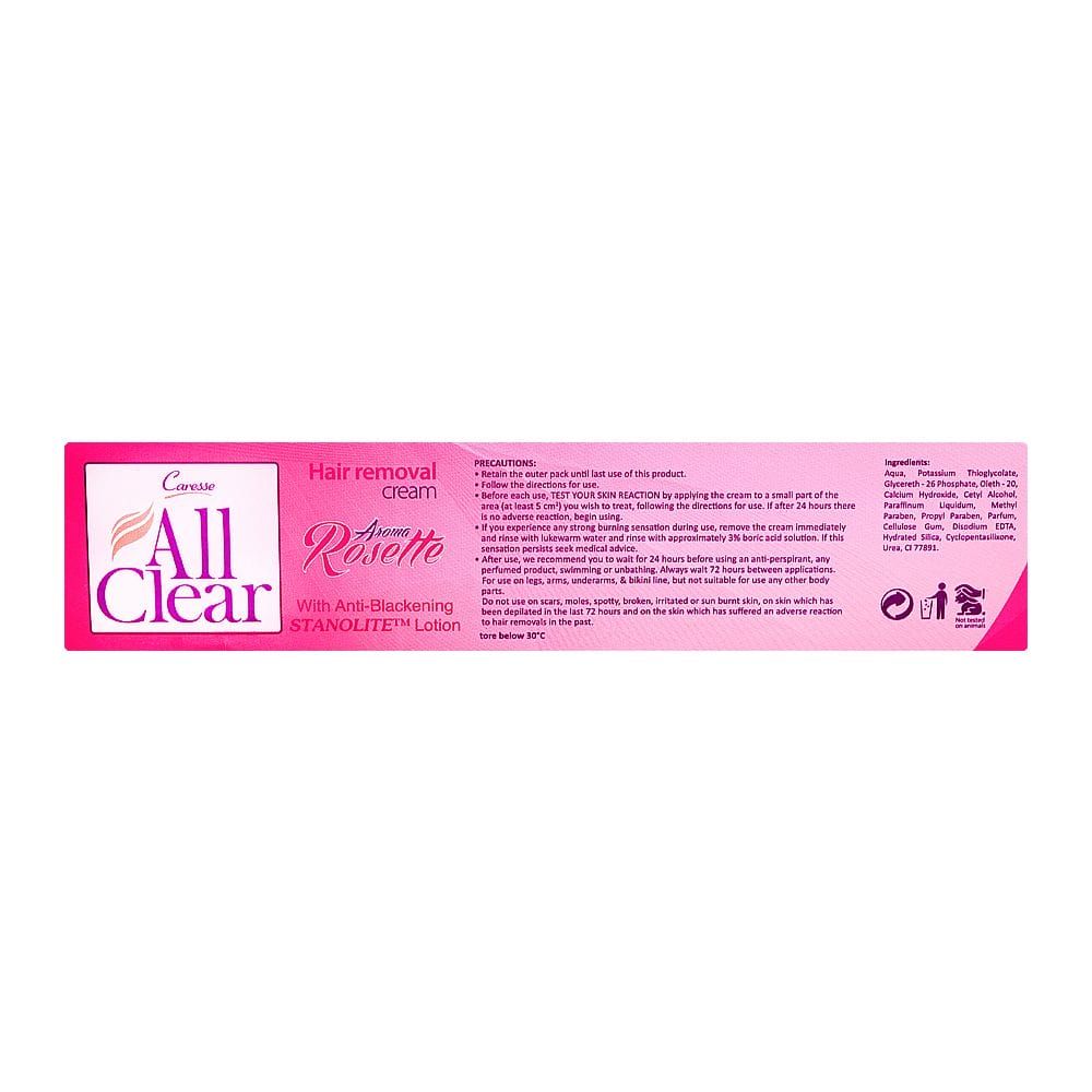 Caresse All Clear Aroma Rosette Hair Removal Cream, 120g - Image 2