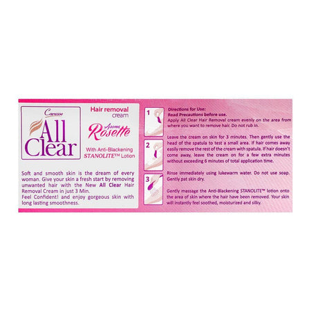 Caresse All Clear Aroma Rosette Hair Removal Cream, 120g - Image 4