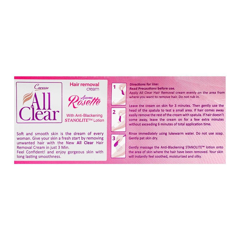 Caresse All Clear Aroma Rosette Hair Removal Cream, 120g - Image 4