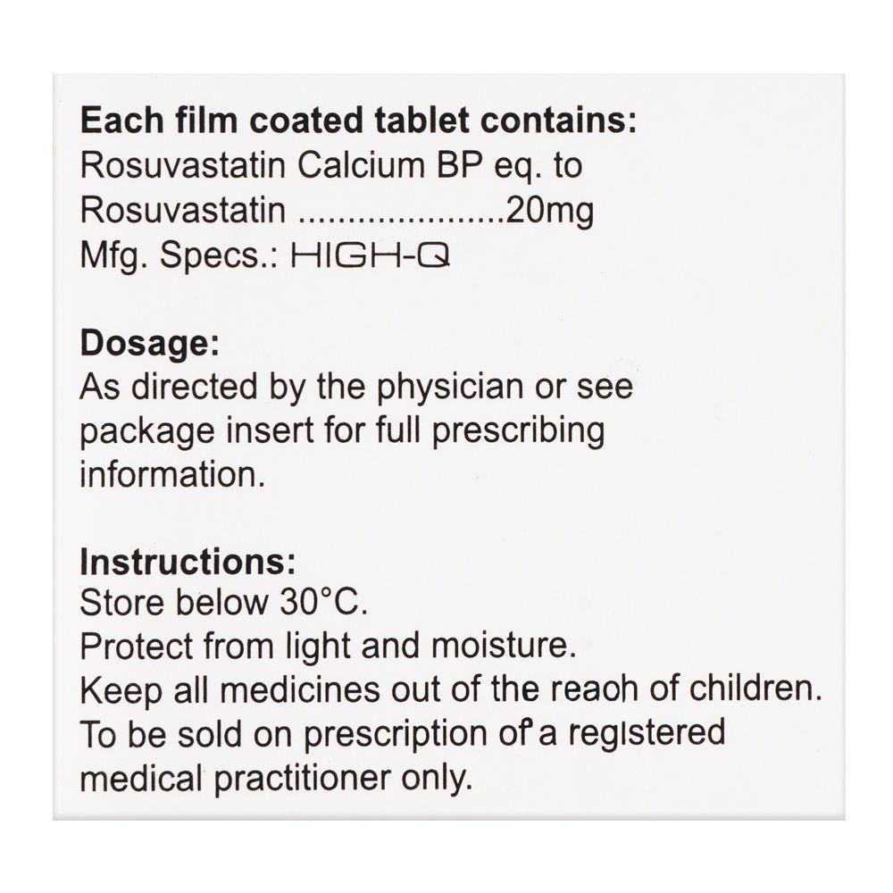 High-Q Pharmaceuticals Fortius Tablet, 20mg, 10-Pack - Image 3