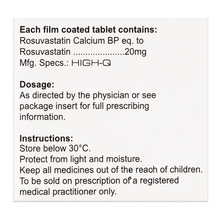 High-Q Pharmaceuticals Fortius Tablet, 20mg, 10-Pack - Image 3
