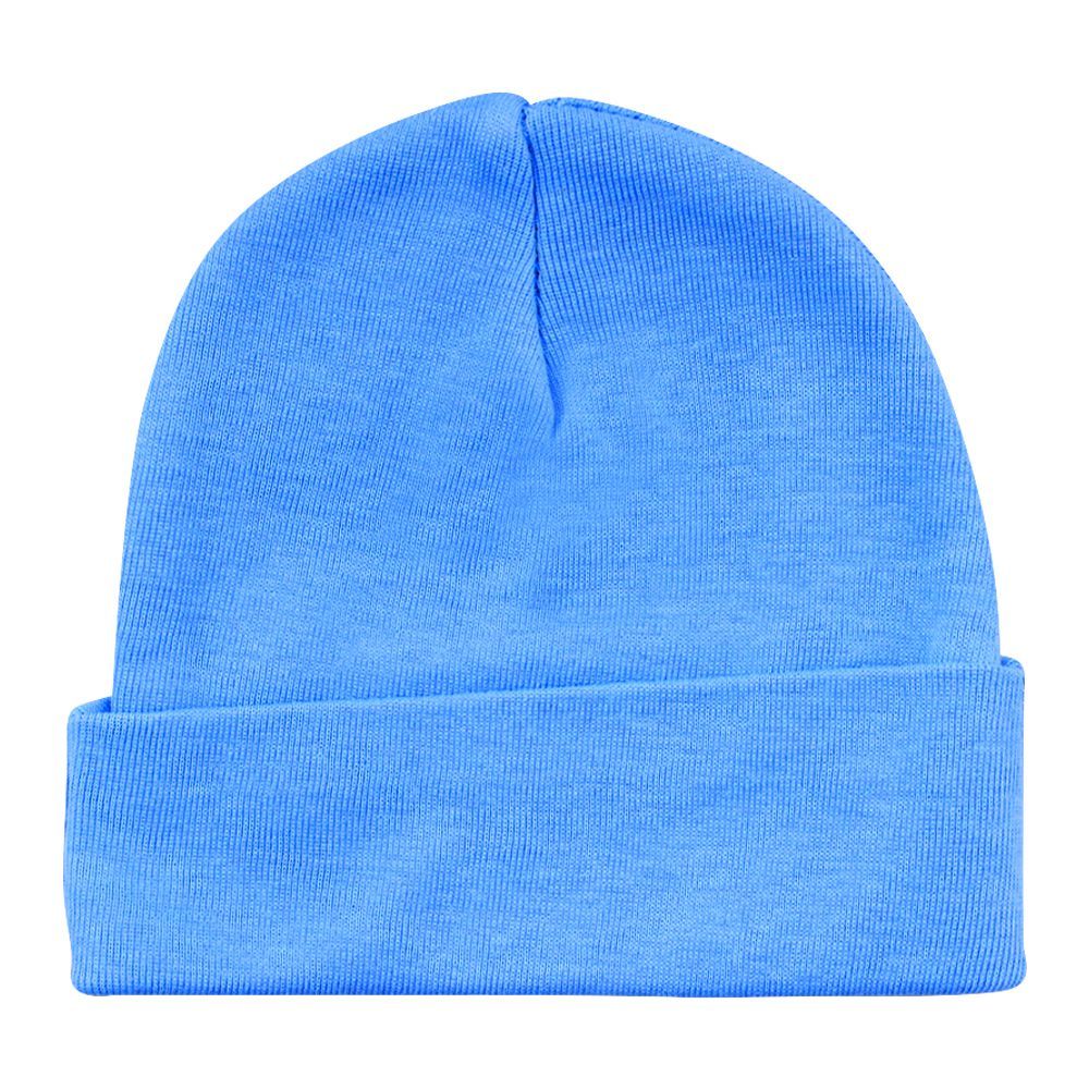 Twin Baby Round Cap, Sky Blue - Main Image