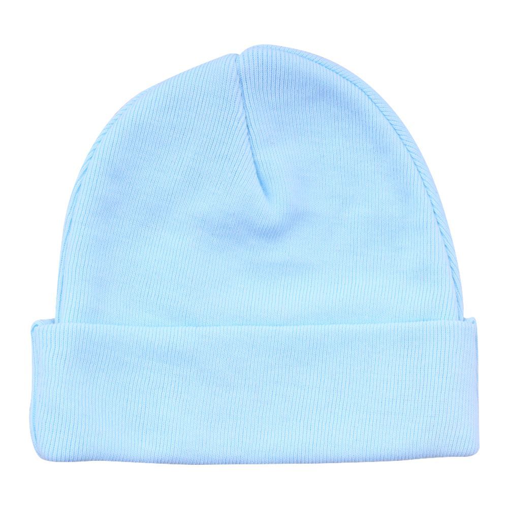 Twin Baby Round Cap, Ocean Blue - Main Image