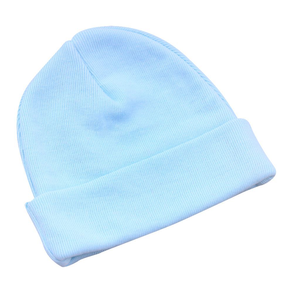 Twin Baby Round Cap, Ocean Blue - Image 2