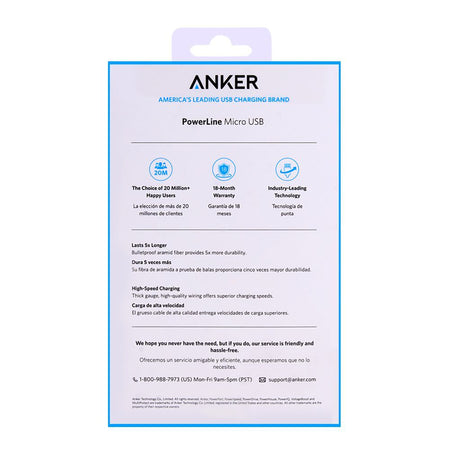 Anker PowerLine Micro USB Android Cable 3ft - A8132H11 - Image 3