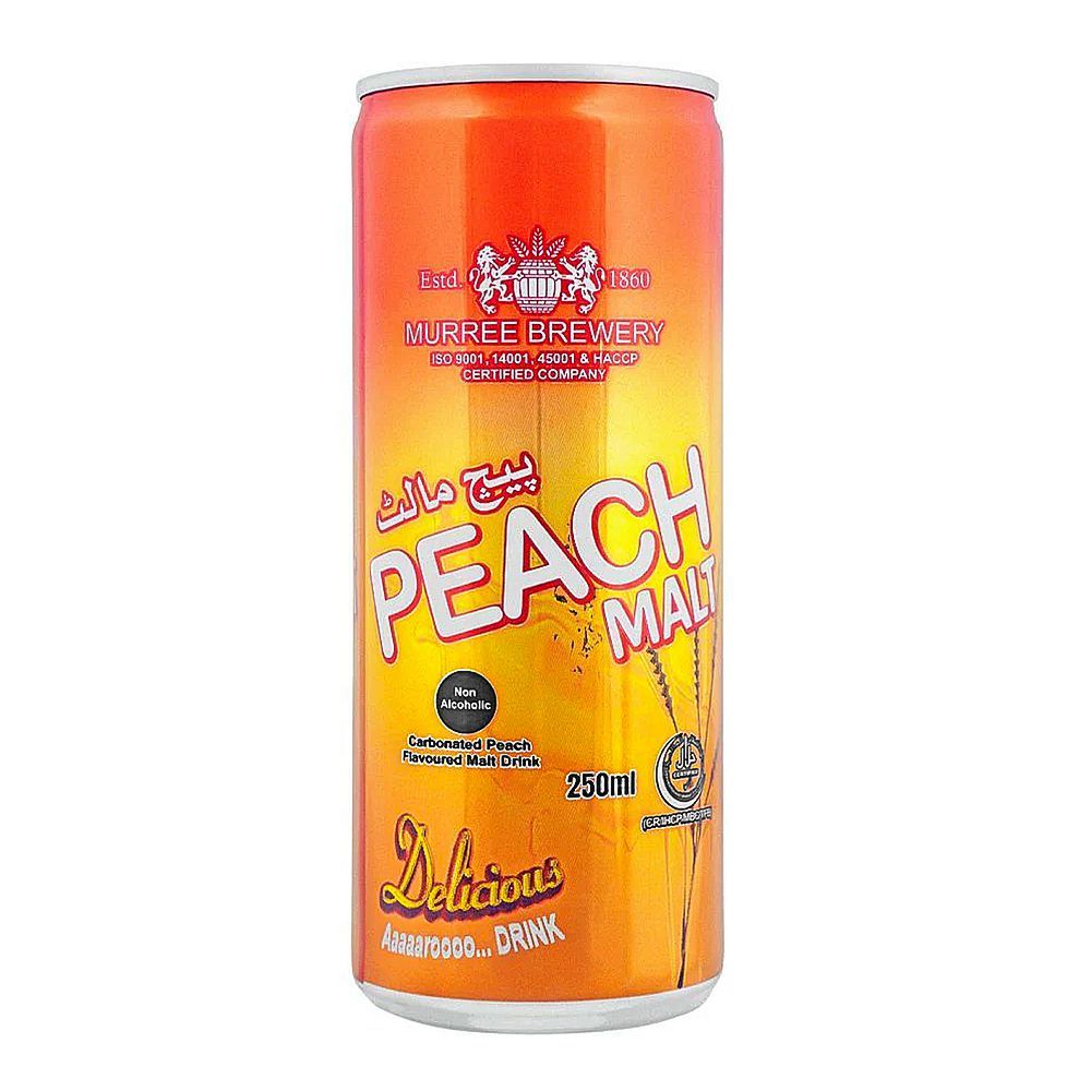 Muree Brewery`S Peach Malt Can 250ml - Main Image