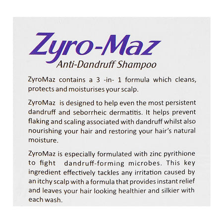 Zyro-Max Anti-Dandruff Shampoo, 100ml - Image 3