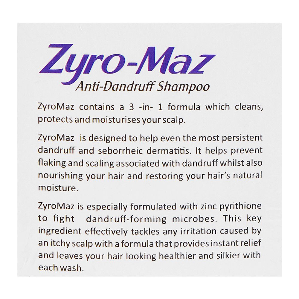 Zyro-Max Anti-Dandruff Shampoo, 100ml - Image 3