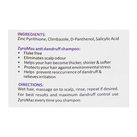 Zyro-Max Anti-Dandruff Shampoo, 100ml - Image 4