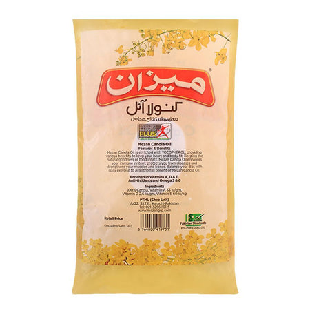 Mezan Canola Oil Pouch 1 Litre - Image 2