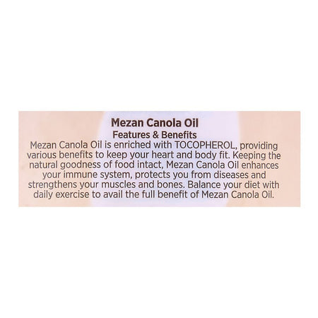 Mezan Canola Oil Pouch 1 Litre - Image 4