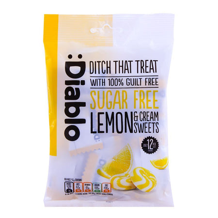 Diablo Sugar Free Lemon & Cream Sweets 75g - Main Image