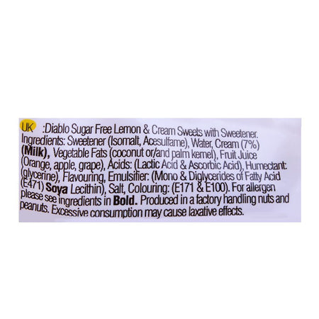 Diablo Sugar Free Lemon & Cream Sweets 75g - Image 4