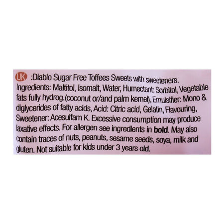 Diablo Sugar Free Fruit Flavored Sweets 75g - Image 4