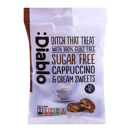 Diablo Sugar Free Cappuccino & Cream Sweets 75g - Main Image