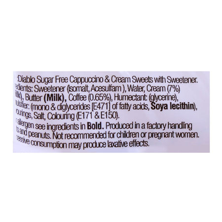 Diablo Sugar Free Cappuccino & Cream Sweets 75g - Image 4