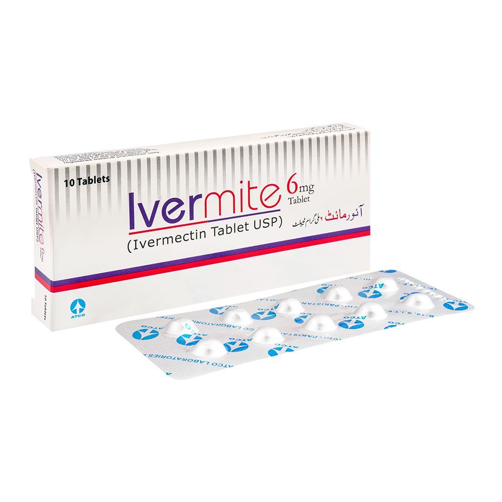 ATCO Laboratories Ivermite Tablet, 6mg, 10-Pack - Main Image