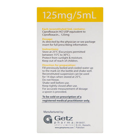 Getz Pharma Cipesta Oral Suspension, 125mg/5ml, 60ml - Image 2