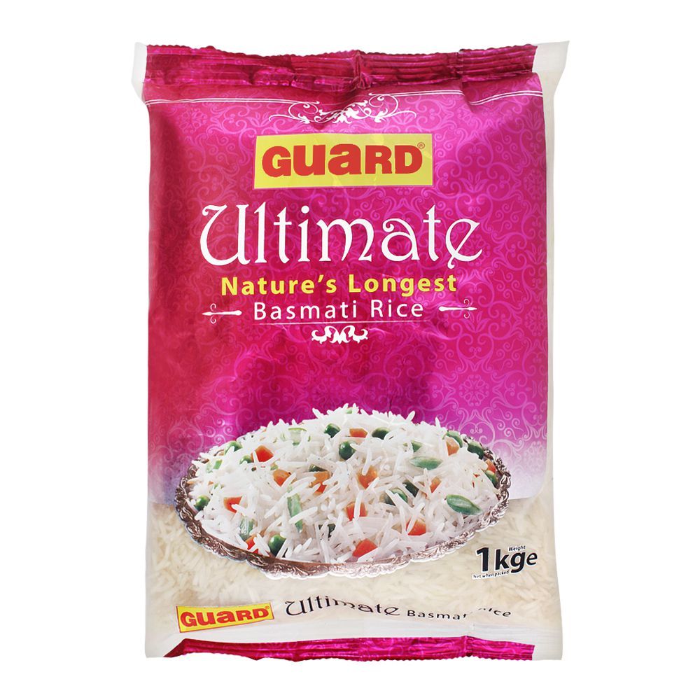 Guard Ultimate Basmati Rice, Nature's Longest, 1 KG - Main Image