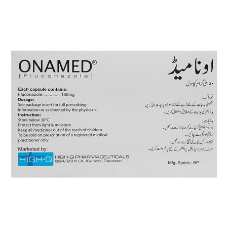 High-Q Pharmaceuticals Onamed Capsule, 150mg, 1-Pack - Image 2