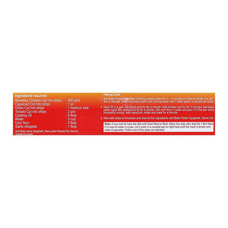 Bake Parlor Fajita Spaghetti 250gm Box - Image 4