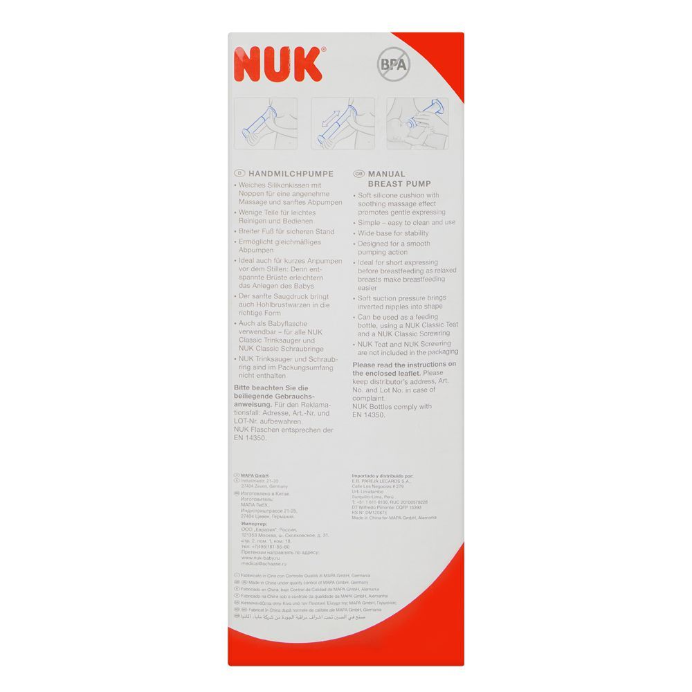 Nuk Soft & Easy Manual Breast Pump, 1025086 - Image 2