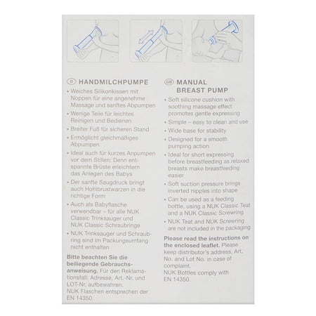 Nuk Soft & Easy Manual Breast Pump, 1025086 - Image 3