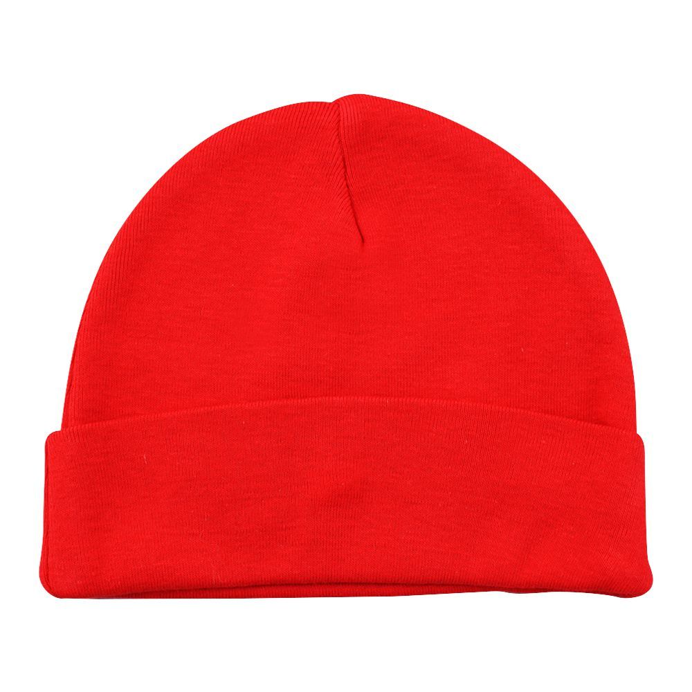 Twin Baby Round Cap, Red - Main Image