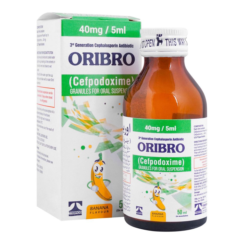 Tabros Pharma Oribro Suspension, 50ml - Main Image