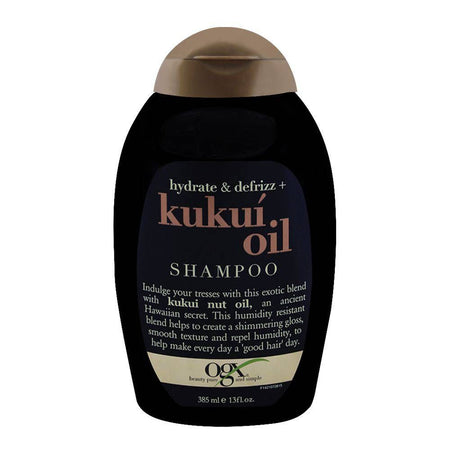 OGX Hydrate & Defrizz + Kukui Oil Shampoo, Sulfate Free, 385ml - Main Image