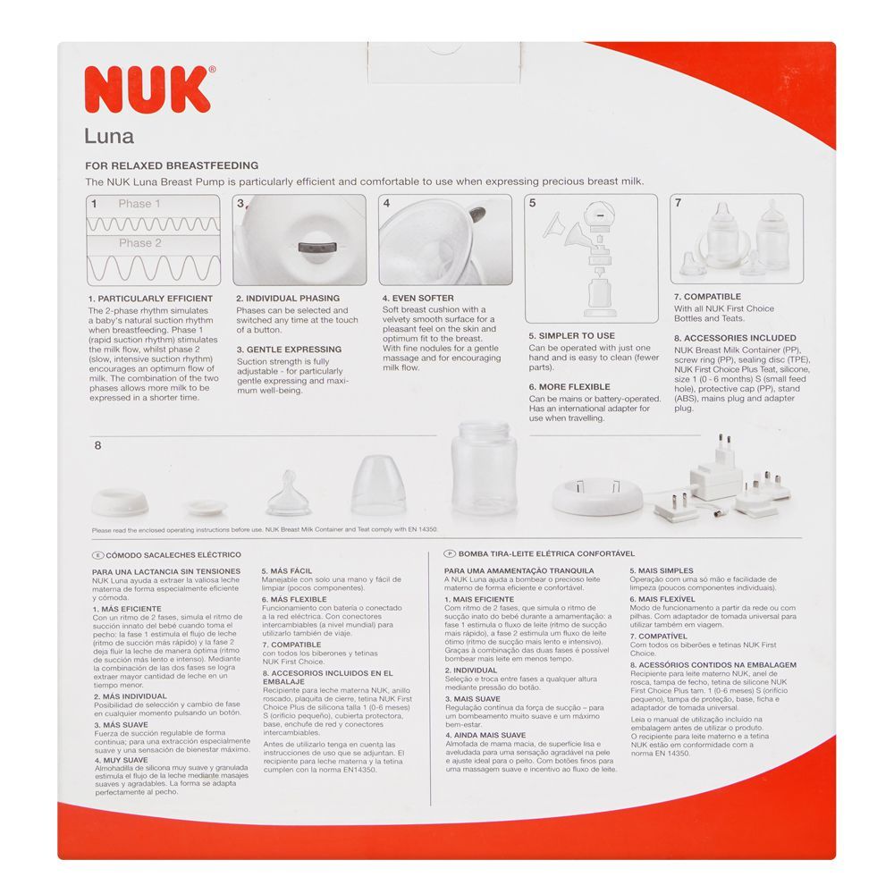 Nuk Luna Comfortable Electric Breast Pump, 10749082 - Image 5