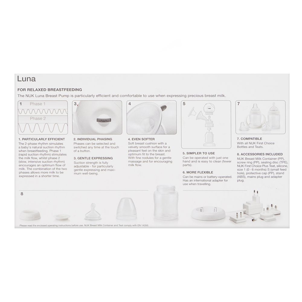 Nuk Luna Comfortable Electric Breast Pump, 10749082 - Image 6