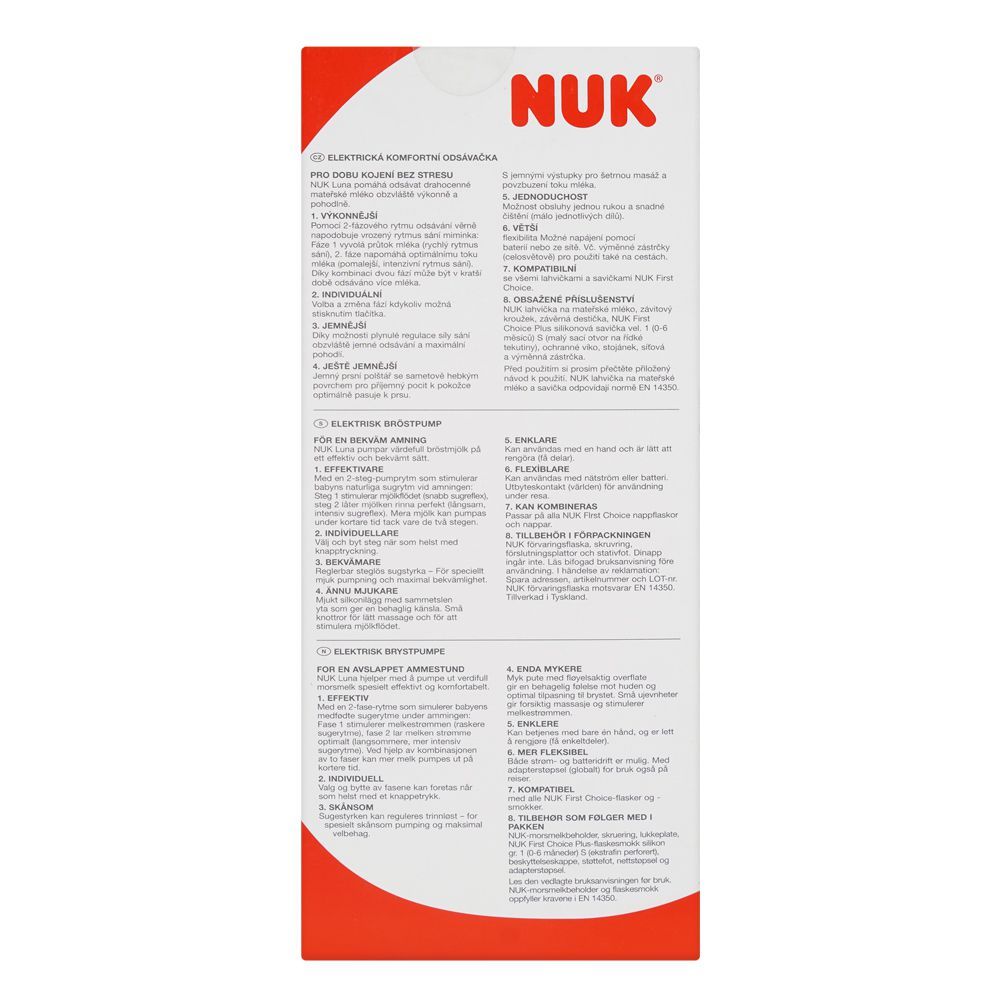 Nuk Luna Comfortable Electric Breast Pump, 10749082 - Image 8