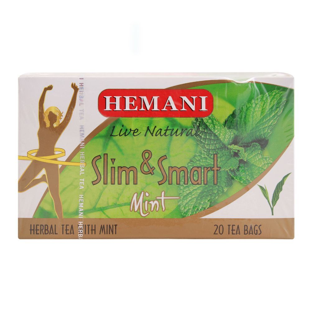 Hemani Slim & Smart Mint Herbal Tea Bags, 20-Pack - Main Image