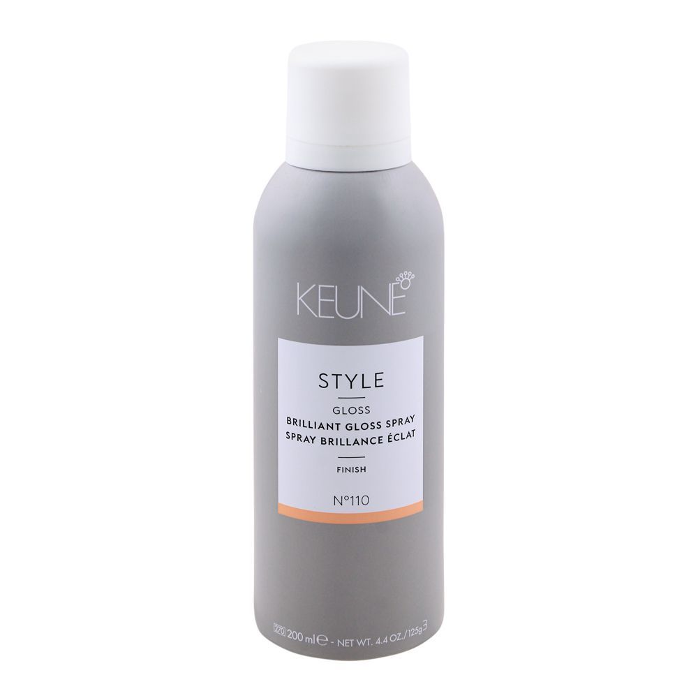 Keune Style Gloss Brilliant Gloss Spray, Finish, N-110, 200ml - Main Image